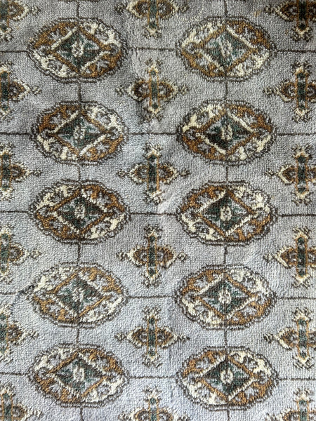 Vloerkleed grey/beige persian look rond vintage