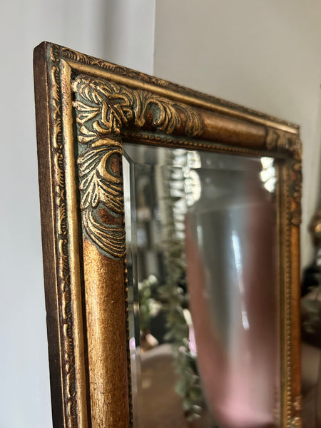 Spiegel gold facet geslepen vintage
