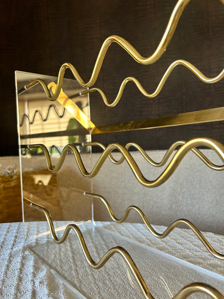 Wijnrek design David Lange vintage
