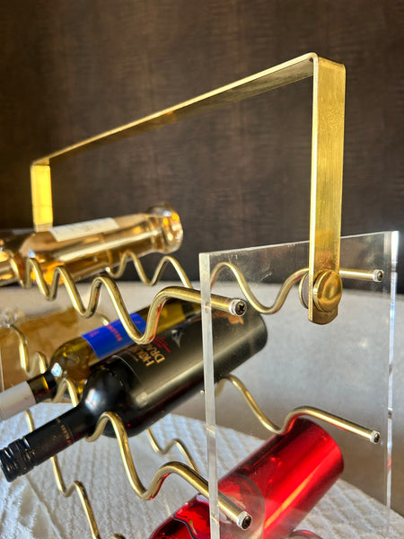 Wijnrek design David Lange vintage