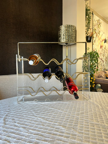 Wijnrek design David Lange vintage