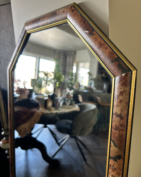 Spiegel floral octagon vintage