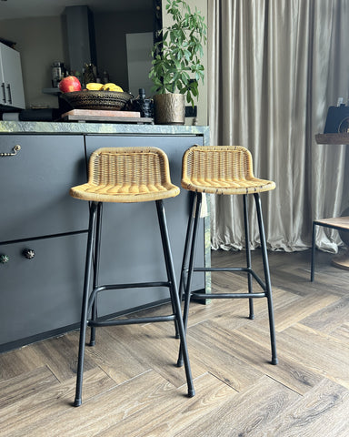 Barkrukken set Rohé Noordwolde '60s vintage