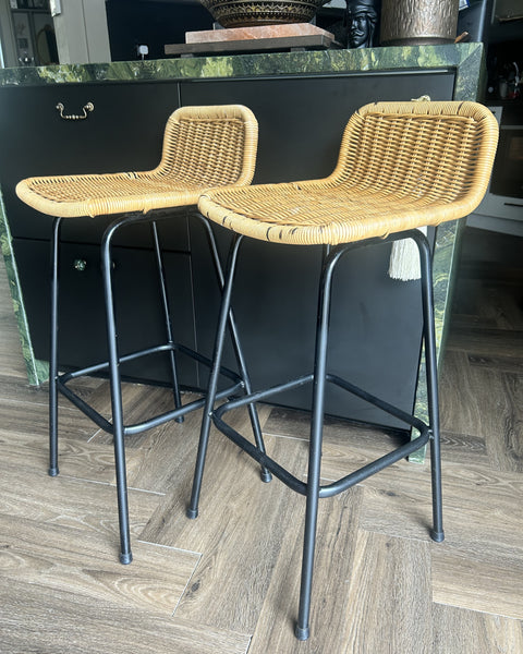 Barkrukken set Rohé Noordwolde '60s vintage
