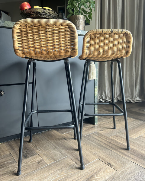 Barkrukken set Rohé Noordwolde '60s vintage