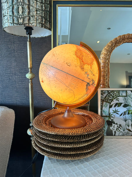 Wereldbol lamp Tecnoglobus Italy vintage