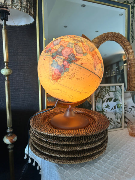 Wereldbol lamp Tecnoglobus Italy vintage