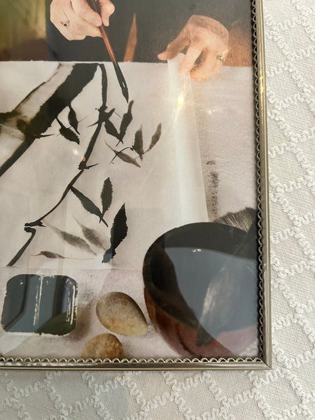 Fotolijst bolglas v.d. Ven zilver vintage