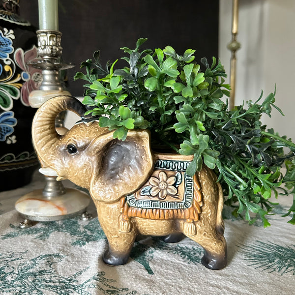 Plantenpot olifant mini vintage