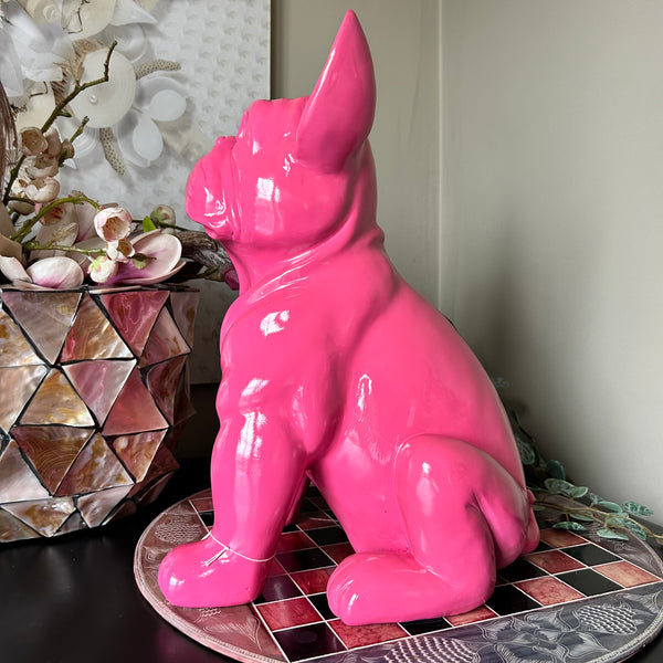 Beeld Franse Bulldog pink Stoobz Design