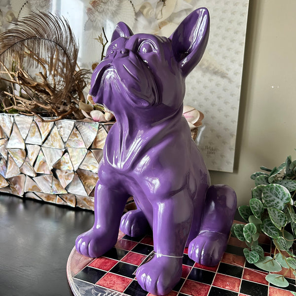 Beeld Franse Bulldog purple Stoobz Design