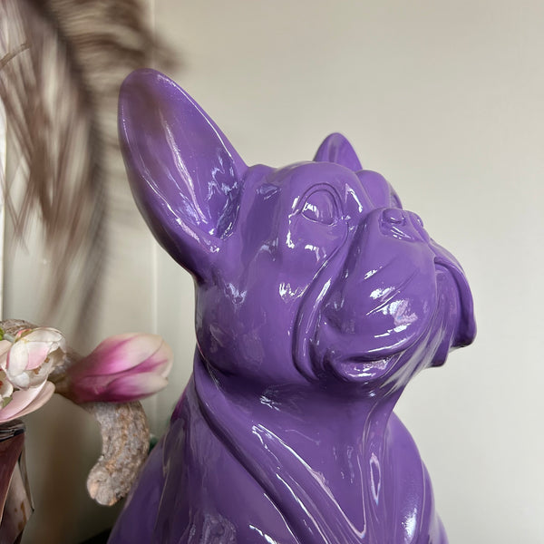 Beeld Franse Bulldog purple Stoobz Design