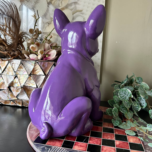 Beeld Franse Bulldog purple Stoobz Design