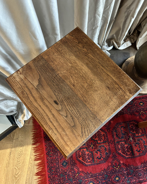 Bijzettafel etagère eiken hout vintage