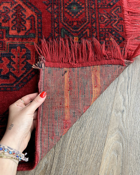 Vloerkleed loper persianlook red vintage