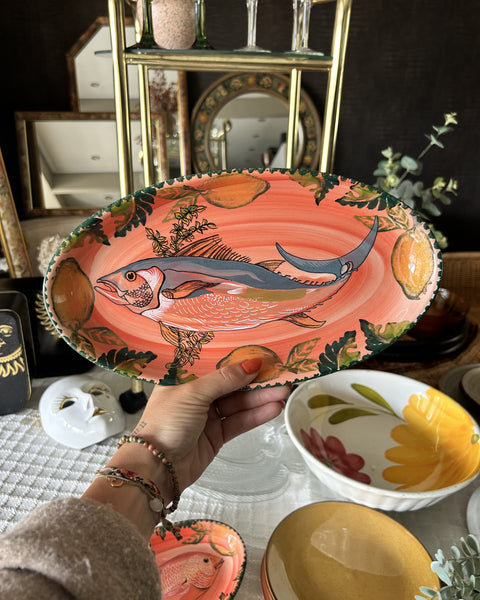 Schalen set fishy ARM Ceramica Italy vintage