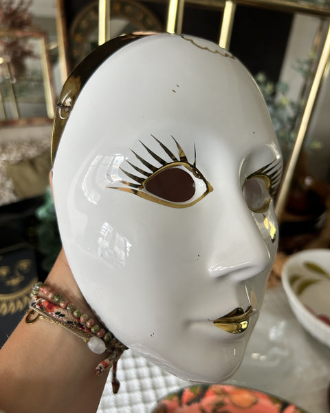 Venetiaans wandmasker Pierrot vintage