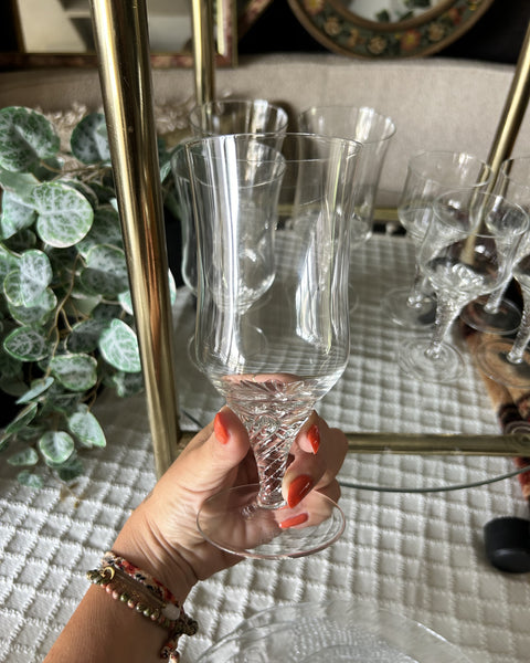 Longdrink set bohemia crystal vintage
