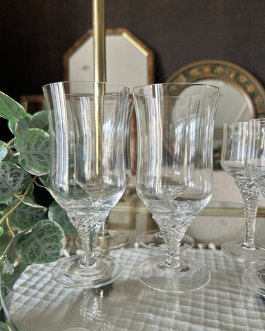 Longdrink set bohemia crystal vintage