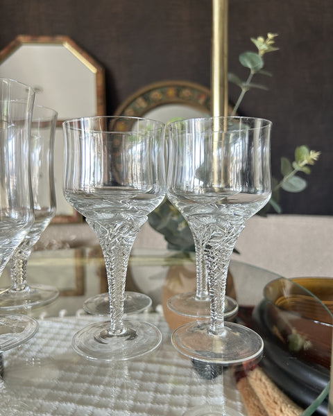 Likeurglazen set bohemia crystal vintage