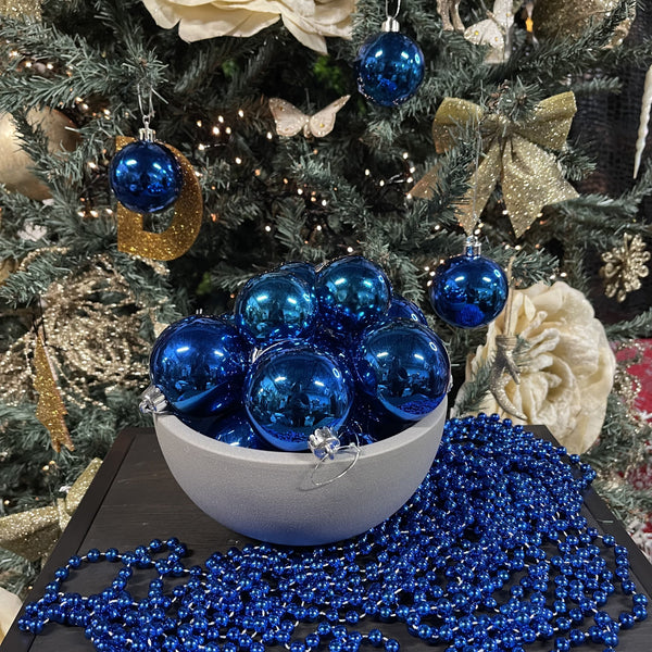 KERSTDECORATIE MIX KERSTBALLEN & PARELSLINGER 18-DELIG