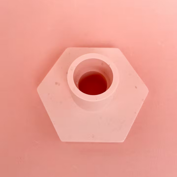 KANDELAAR HEXAGON APRIL'S CHERRY PINK