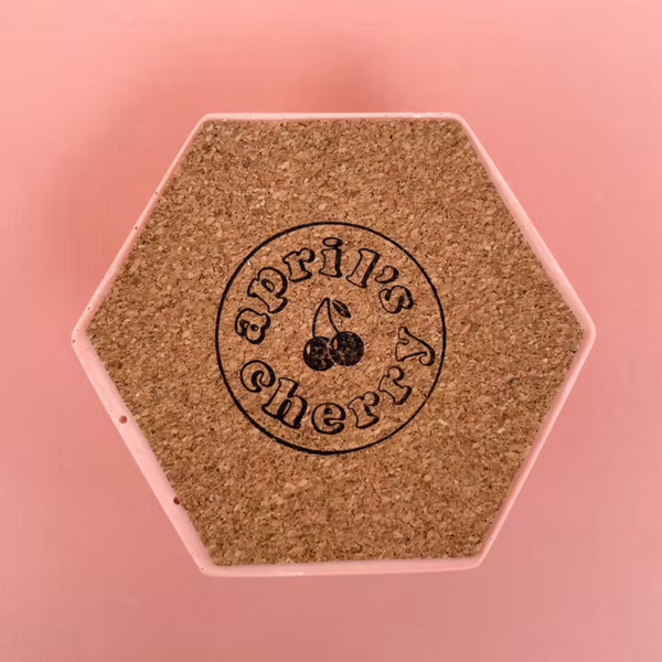 KANDELAAR HEXAGON APRIL'S CHERRY PINK