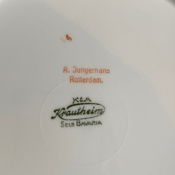 DIEP BORD KRAUTHEIM SELB BAVARIA PORSELEIN VINTAGE 6-DELIG