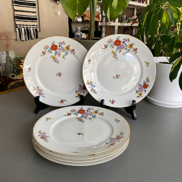 DINERBORD KRAUTHEIM SELB BAVARIA PORSELEIN VINTAGE 6-DELIG