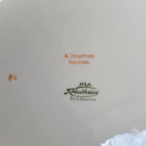 DINERBORD KRAUTHEIM SELB BAVARIA PORSELEIN VINTAGE 6-DELIG