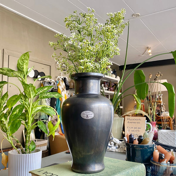 VAAS FLORA KERAMIEK ANTRACIET