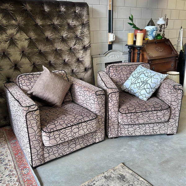 FAUTEUIL HENDERS & HAZEL THE BOSS SET 2 VINTAGE