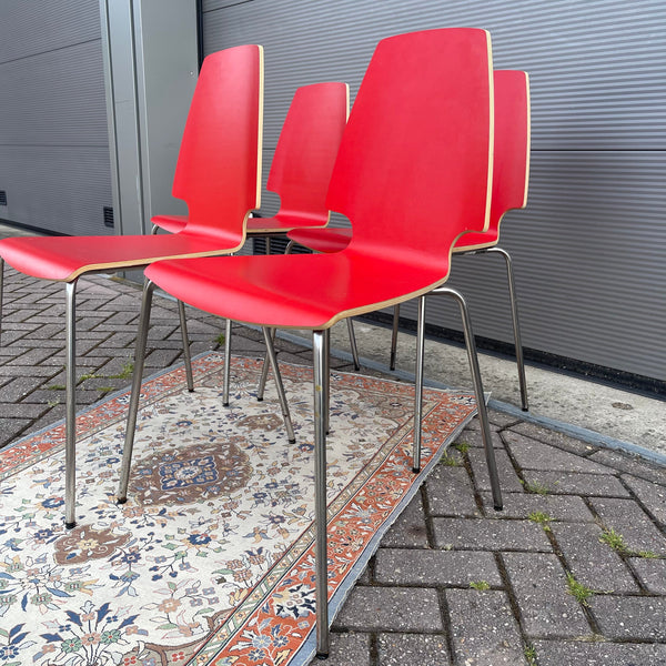 STOEL KEA VILMAR RED SET 4